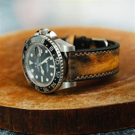 rolex with leather strap for sale